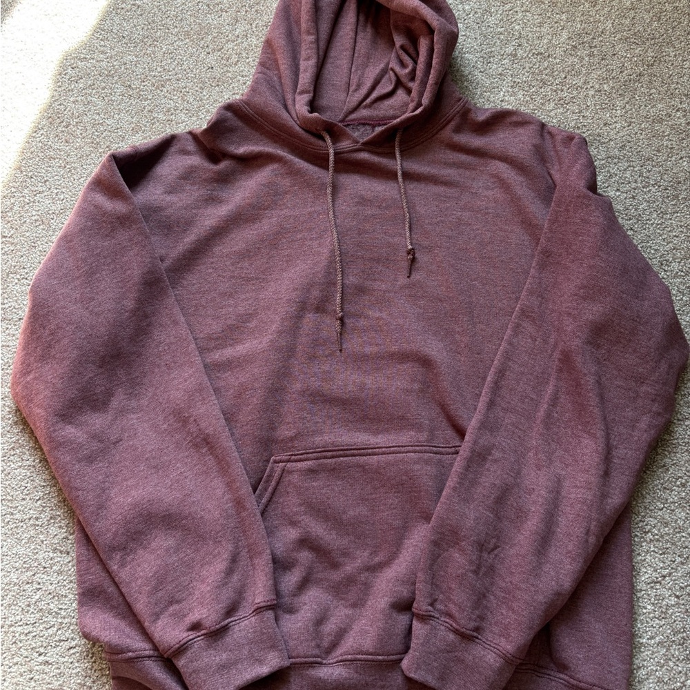 Gildan Brown Sweatshirt Hoodie Pullover